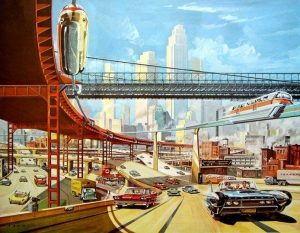 Ciudad retrofuturista Ciudad retrofuturista