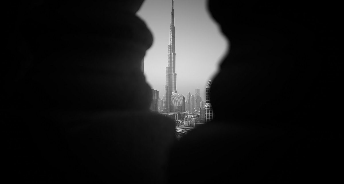 Burj Khalifa. Fotografía Blanco y Negro