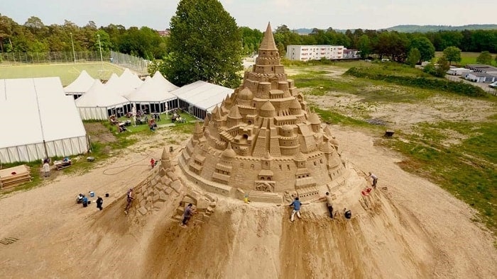 The world's largest sandcastle