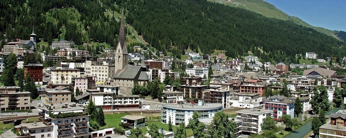 Ciudad de Davos en Suiza