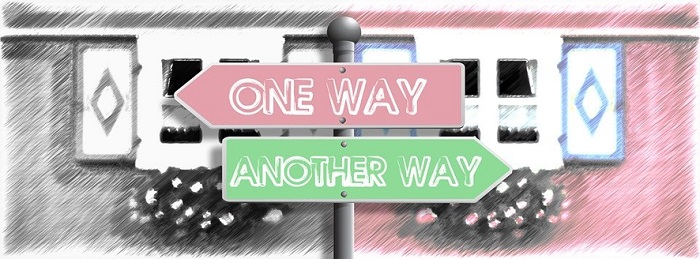 ilustración señales one way_another way