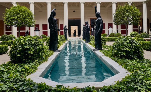 The inner peristyle at the Getty Villa