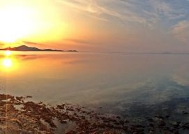 Atardecer en el mar menor