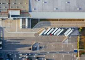 distribution center aerial view