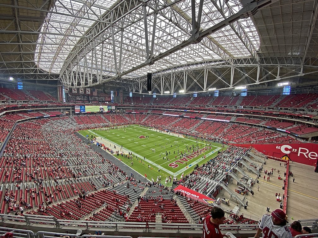 State Farm Stadium removable bleachers