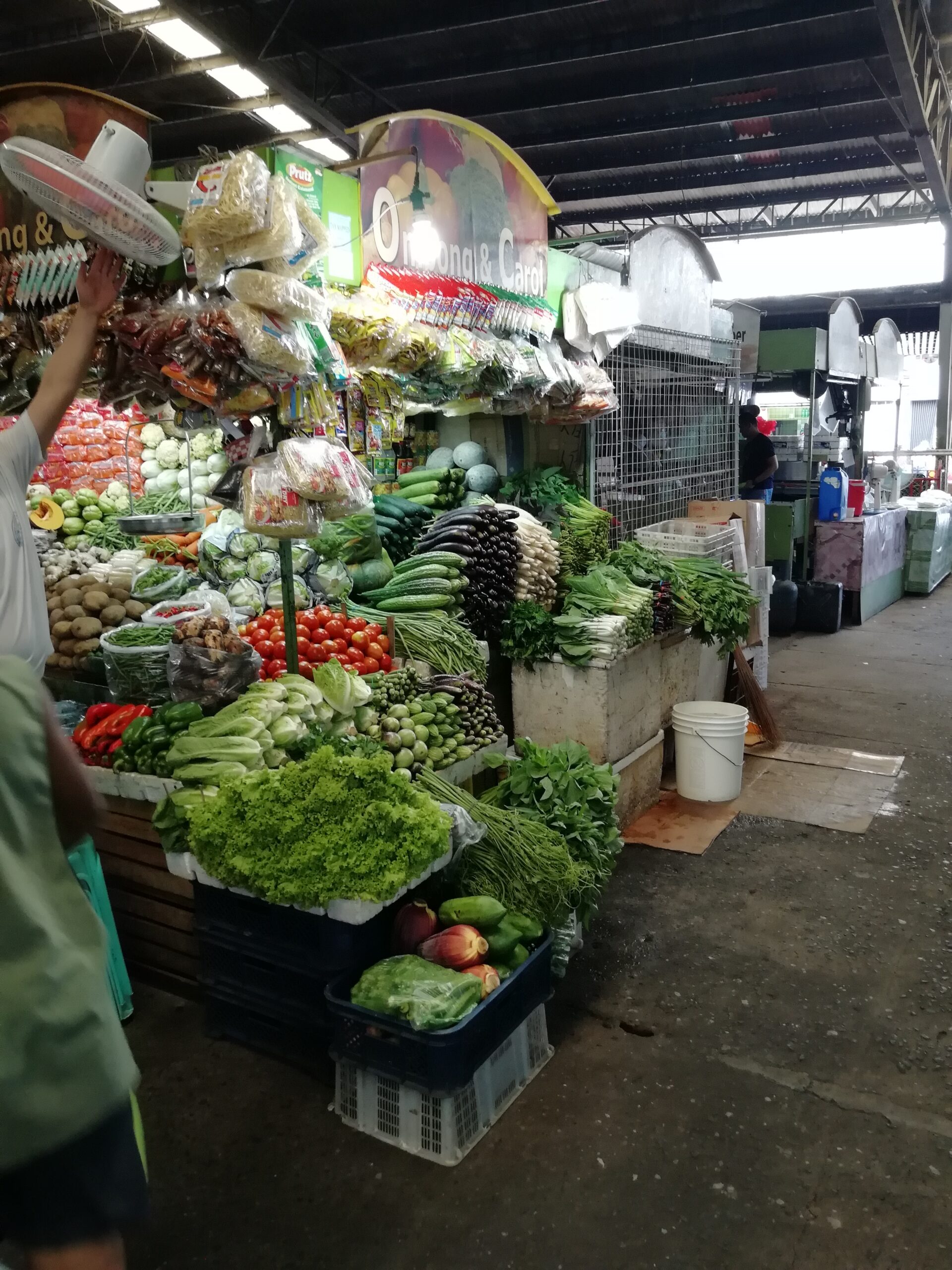 a local market stall